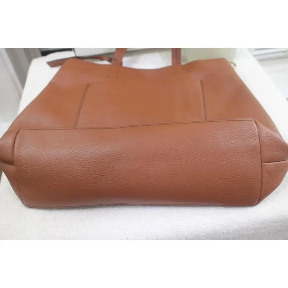 J Crew All-day Tote Bag in Black Leather F5237 (pu300